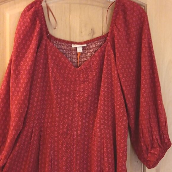 NWT Knox Rose Puff 3/4 Sleeve Jumpsuit.  Cottagecore, Tomato Girl - Picture 4 of 13